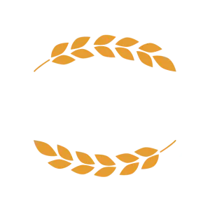 Lomnická pekárna - logo bílé